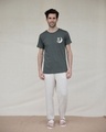 Shop Panda Moon Half Sleeve T-Shirt-Full