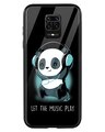 Shop Panda Music Play Xiaomi Redmi Note 9 Pro Mobile Cover-Front