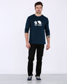 Shop Panda Not Today Full Sleeve T-Shirt-Design