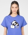 Shop Panda One More Episode Boyfriend T-Shirt-Front