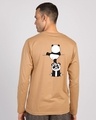 Shop Panda Peek Full Sleeve T-Shirt Dusty Beige-Design