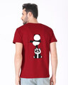 Shop Panda Peek Half Sleeve T-Shirt-Design