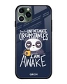 Shop Panda Typography Premium Glass Cover For iPhone 11 Pro Max (Impact Resistant, Matte Finish)-Front