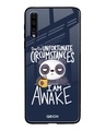 Shop Panda Typography Premium Glass Cover For Samsung Galaxy A70(Impact Resistant, Matte Finish)-Front