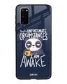 Shop Panda Typography Premium Glass Cover For Samsung Galaxy S20(Impact Resistant, Matte Finish)-Front