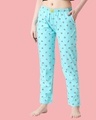 Shop Women's Green Panda All Over Printed Pyjamas-Front