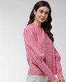 Shop Women's Pink Leg 'O' Mutton Chambray Top-Design