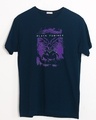 Shop Panther King Half Sleeve T-Shirt Navy Blue (AVL)-Front