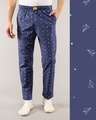 Shop Paper Blue Planes All Over Printed Pyjamas-Front