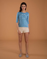 Shop Paper Plane Heart Round Neck 3/4th Sleeve T-Shirt-Full