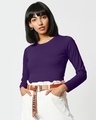 Shop Parachute Purple Full Sleeve T-Shirt-Front