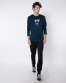 Shop Parasite Full Sleeve T-Shirt Navy Blue (SML)-Full