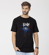Shop Parasite Half Sleeve Longline T-Shirt Black (SML)-Front