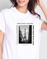 Shop Paris With Love Boyfriend T-Shirt White-Front
