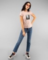 Shop Paris With Love Half Sleeve Printed T-Shirt Baby Pink-Full