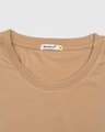 Shop Pastel Beige Full Sleeve T-Shirt