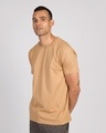 Shop Pastel Beige Half Sleeve T-Shirt-Design