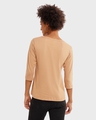 Shop Women's Pastel Beige Slim Fit T-Shirt-Design