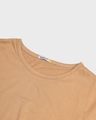 Shop Women's Pastel Beige Slim Fit T-Shirt