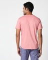 Shop Pastel Coral Raw Edge Slub Halfsleeve T-Shirt-Design
