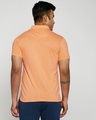 Shop Pastel Orange Slub Polo-Full