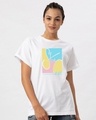 Shop Pastel Stay Chill Boyfriend T-Shirt-Front