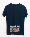 Shop Patiala Pug Half Sleeve T-Shirt-Front