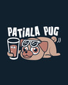 Shop Patiala Pug Round Neck 3/4th Sleeve T-Shirt
