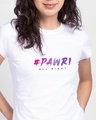 Shop Pawri All Night Half Sleeve Printed T-Shirt White-Front