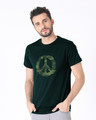 Shop Peace Camouflage Half Sleeve T-Shirt-Design