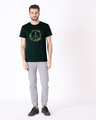 Shop Peace Camouflage Half Sleeve T-Shirt