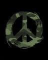 Shop Peace Camouflage Round Neck 3/4th Sleeve T-Shirt