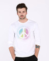 Shop Peace Colors Full Sleeve T-Shirt-Front