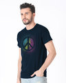 Shop Peace Colors Half Sleeve T-Shirt-Design