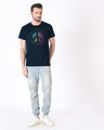 Shop Peace Colors Half Sleeve T-Shirt