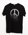 Shop Peace Dispersion Half Sleeve T-Shirt-Front