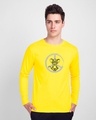 Shop Peace Jerry Full Sleeve T-Shirt (TJL) Pinapple Yellow-Front
