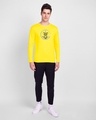 Shop Peace Jerry Full Sleeve T-Shirt (TJL) Pinapple Yellow-Design