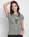Shop Peace Jerry Half Sleeve Printed T-Shirt (TJL) Meteor Grey-Front