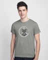 Shop Peace Jerry Half Sleeve T-Shirt (TJL) Meteor Grey-Front