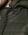 Shop Peace Logo Puffer Jacket with Detachable Hood