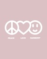 Shop Peace Love Harmony Raglan Boyfriend Camo T-Shirt Pink Camo -Full