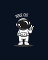 Shop Men's Blue Peace Out Astronaut Graphic Printed T-shirt