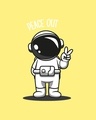 Shop Peace Out Astronaut Men's T-shirt-Full