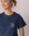 Shop Peace Yo Boyfriend T-Shirt-Front