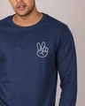 Shop Peace Yo Fleece Light Sweatshirt-Front