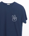 Shop Peace Yo Half Sleeve T-Shirt-Front