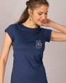 Shop Peace Yo Cap Sleeve T-Shirt Dress-Front