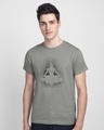 Shop Peace Yogi Half Sleeve T-Shirt-Front