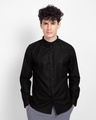 Shop Pebble Black Solid Shirt-Front